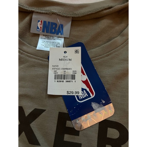 NBA Philadelphia‎ 76ers Long Sleeve Tee. Khaki Green. Medium. NWT - Picture 5 of 6